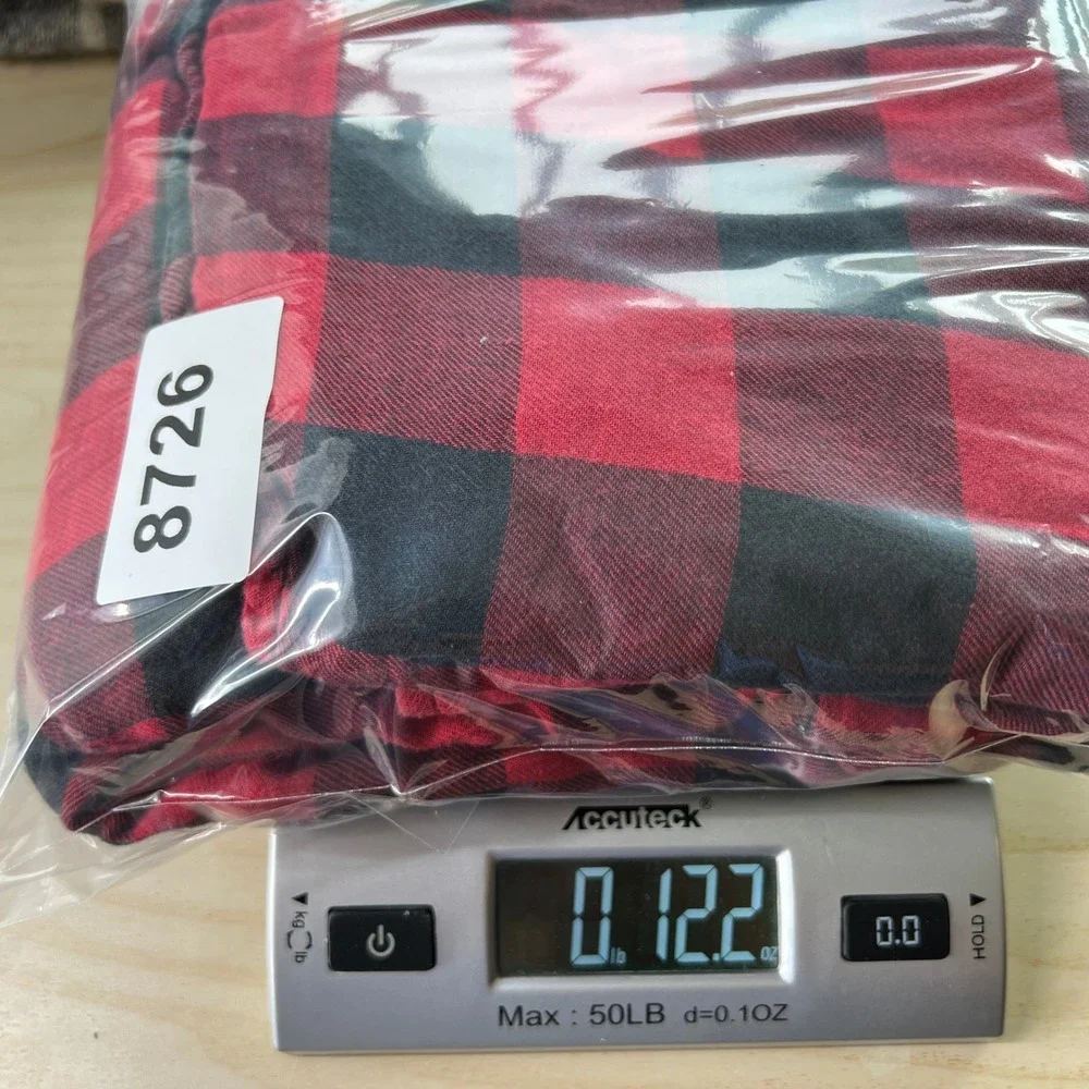Polo Ralph Lauren Buffalo Plaid Flannel Shirt Men Large Red Black Double Faced